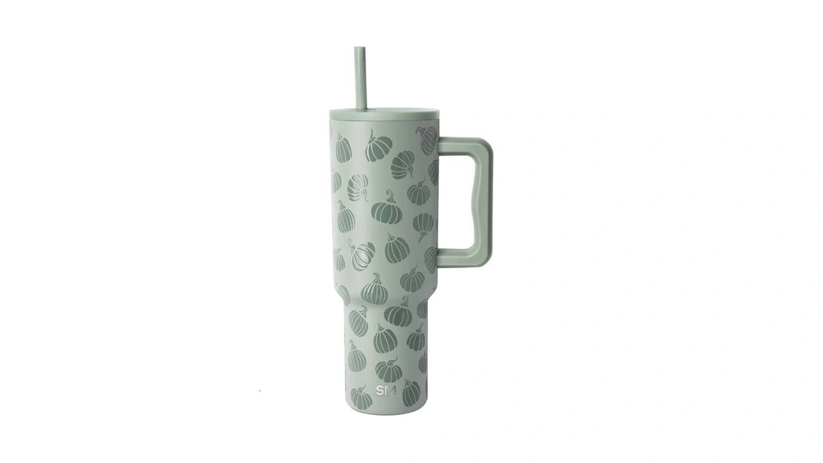 Simple Modern Halloween Tumbler With Handle | 40oz | Pumpkins