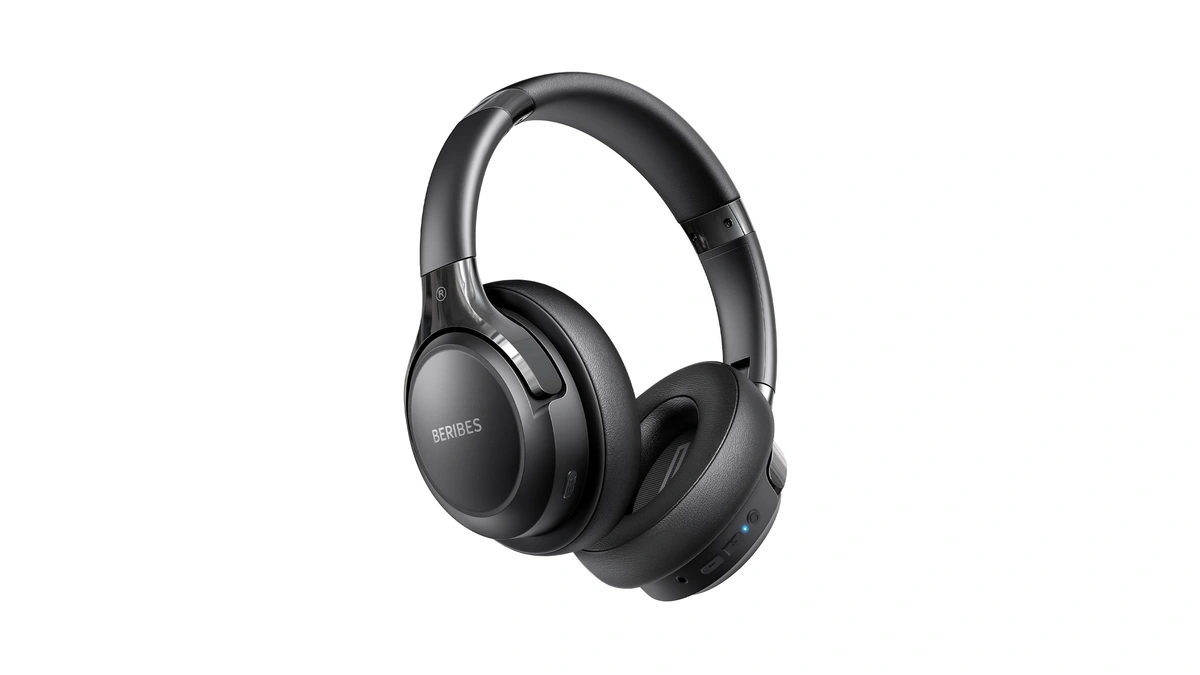 Beribes Bluetooth Headphones Over Ear Wireless Hifi Stereo Headsets 65h