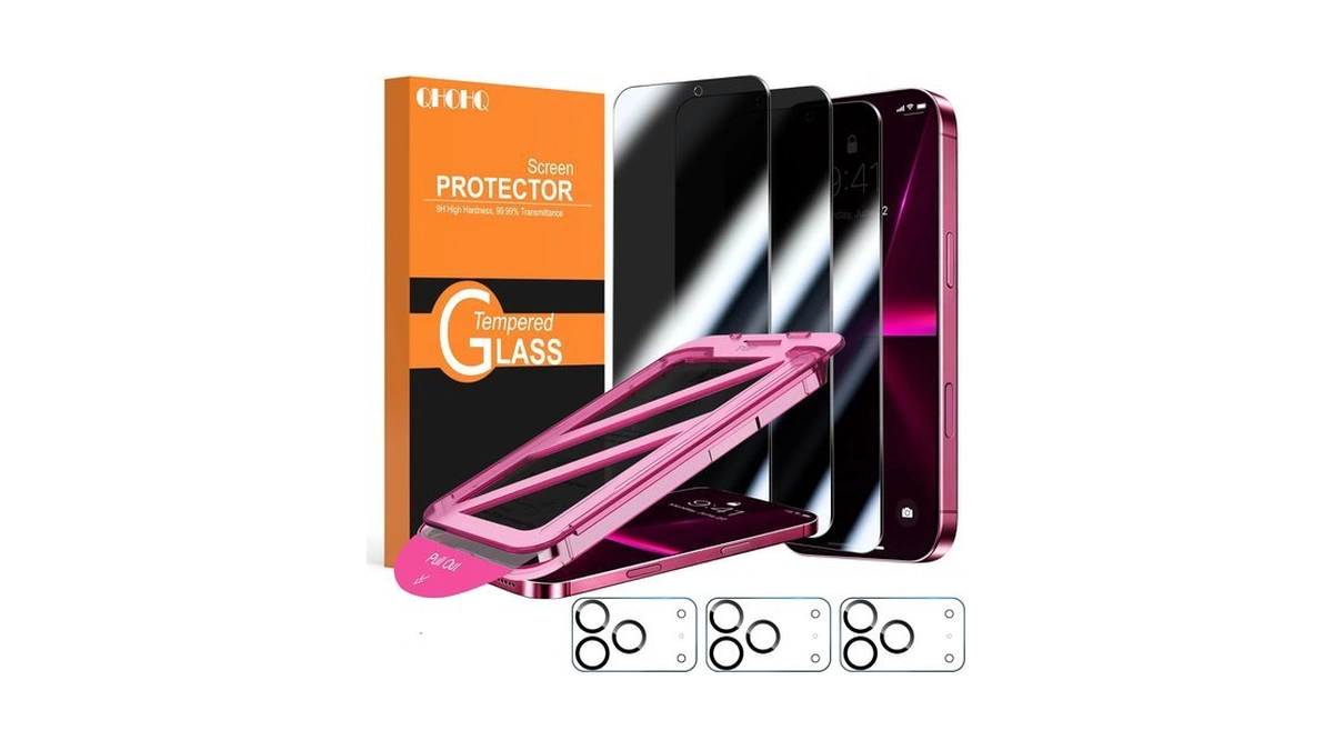 Qhohq For Iphone 18 Pro Max Privacy Screen Protector, 9h+