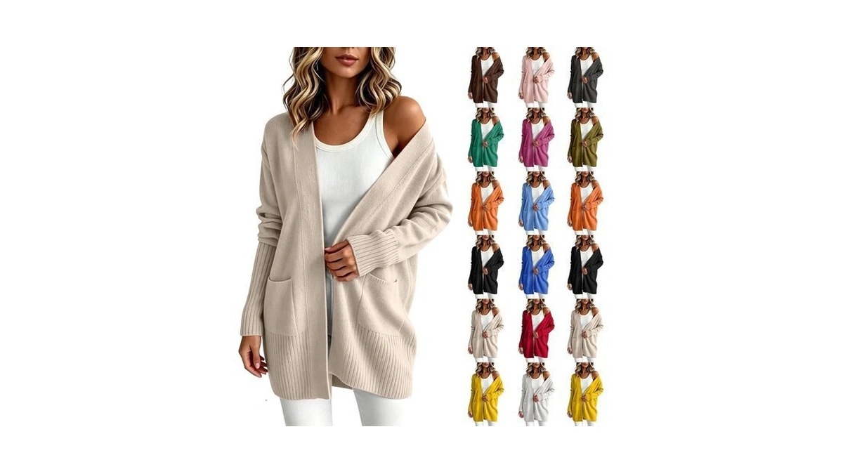 Cardigan Sweater For Women Fall Cozy Lightweight Knit Cardigans With
