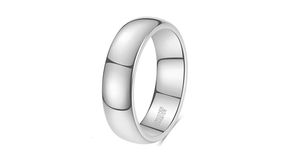 Hxnibatsar Classic 2mm 4mm 6mm Tungsten Carbide Wedding Band Ring