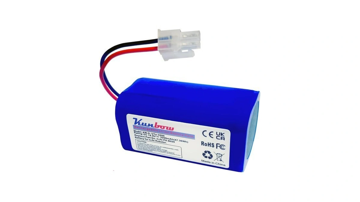 Kunbow 3200mah Replacement Battery For Ilife A4, A4s, A6, V7,