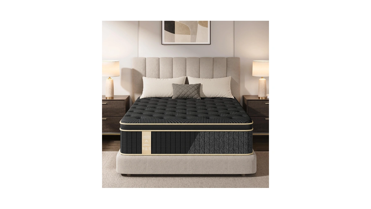 Mattress Queen Size, 12 Inch Queen Hybrid Mattress In A