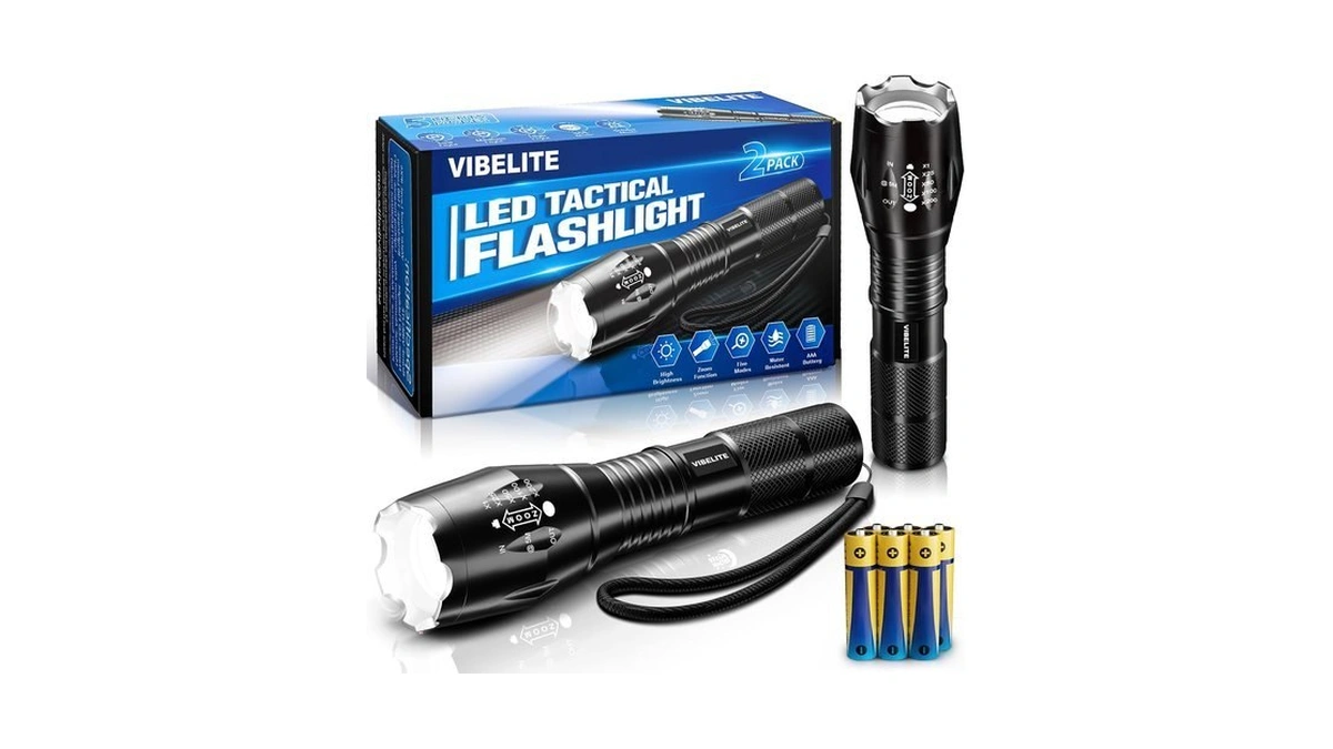 Led Flashlight, 2 Pack