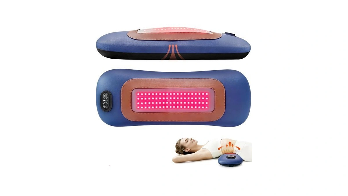 Roundt2 4-in-1 Electric Lumbar Support Pillow With Red & Infrared
