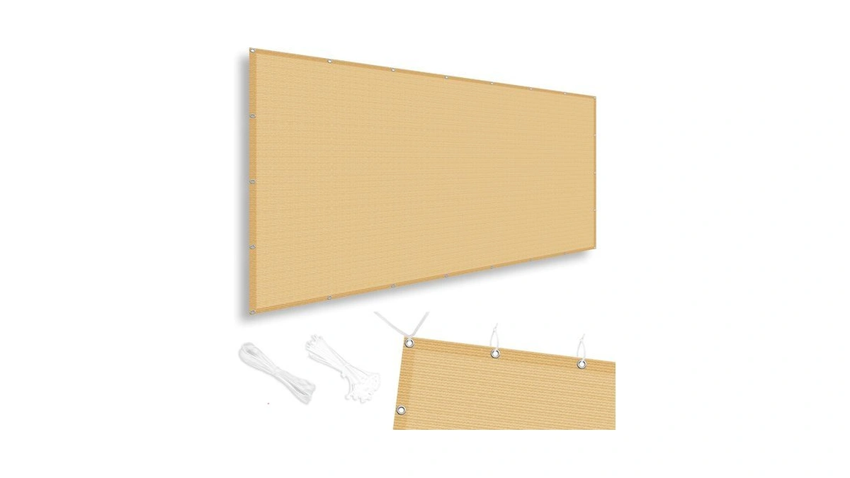 Sunny Guard 90% Sun Shade Cloth 6'x6' Shade Cover Tarp,