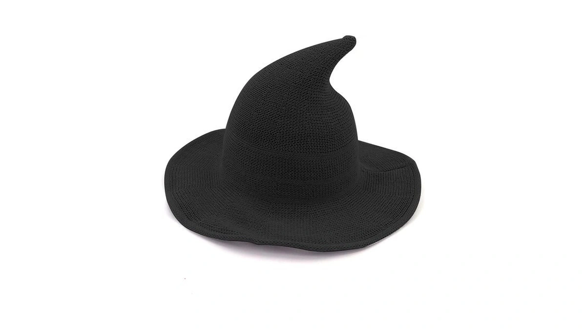 Bestjybt Women Halloween Witch Hat Knitted Cap For Party Costume