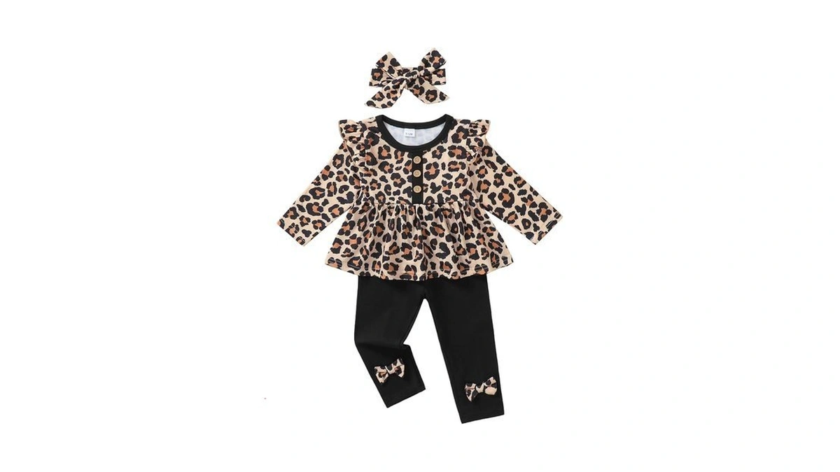 Ywfshop Baby Girl Clothes Outfits Ruffle Sleeve Shirt Top And