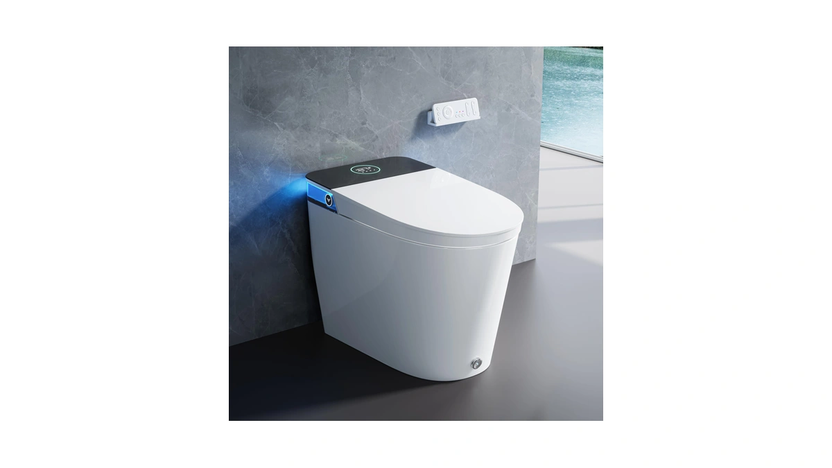 Horow T38p Smart Toilet With Bidet, Map 1000g Flush, Foam
