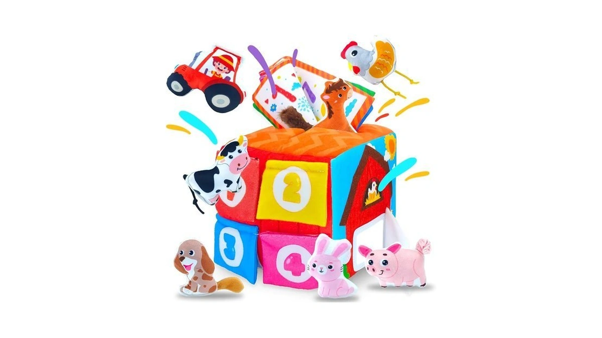 Baby Tissue Box Toys For 6-12 Months, Montessori Educational Sensory