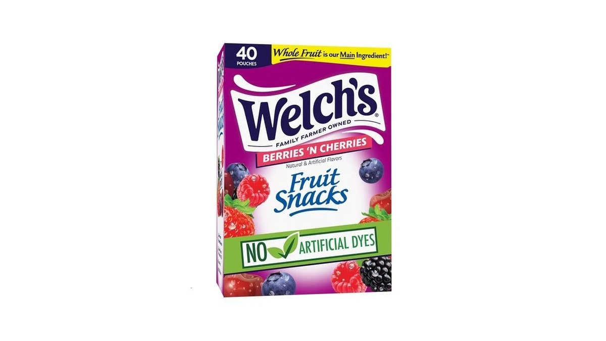 Welch's Fruit Snacks, Berries 'n Cherries, Kids Snacks, 0.8 Oz,