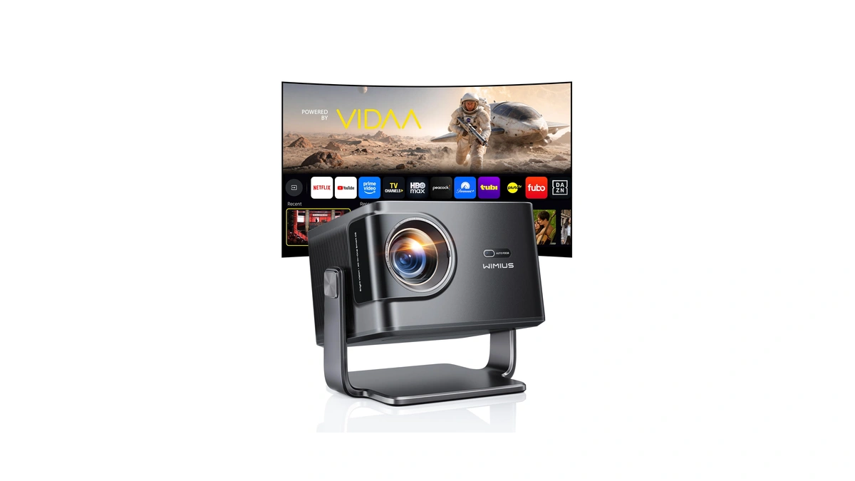 Outdoor Projector 4k [vidaa Live Tv/60w Dolby/1450 Iso] With Wifi6