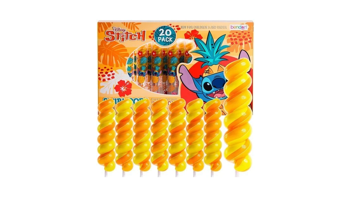 Stitch Swirl Lollipops 20pk- Lilo And Stitch Candy