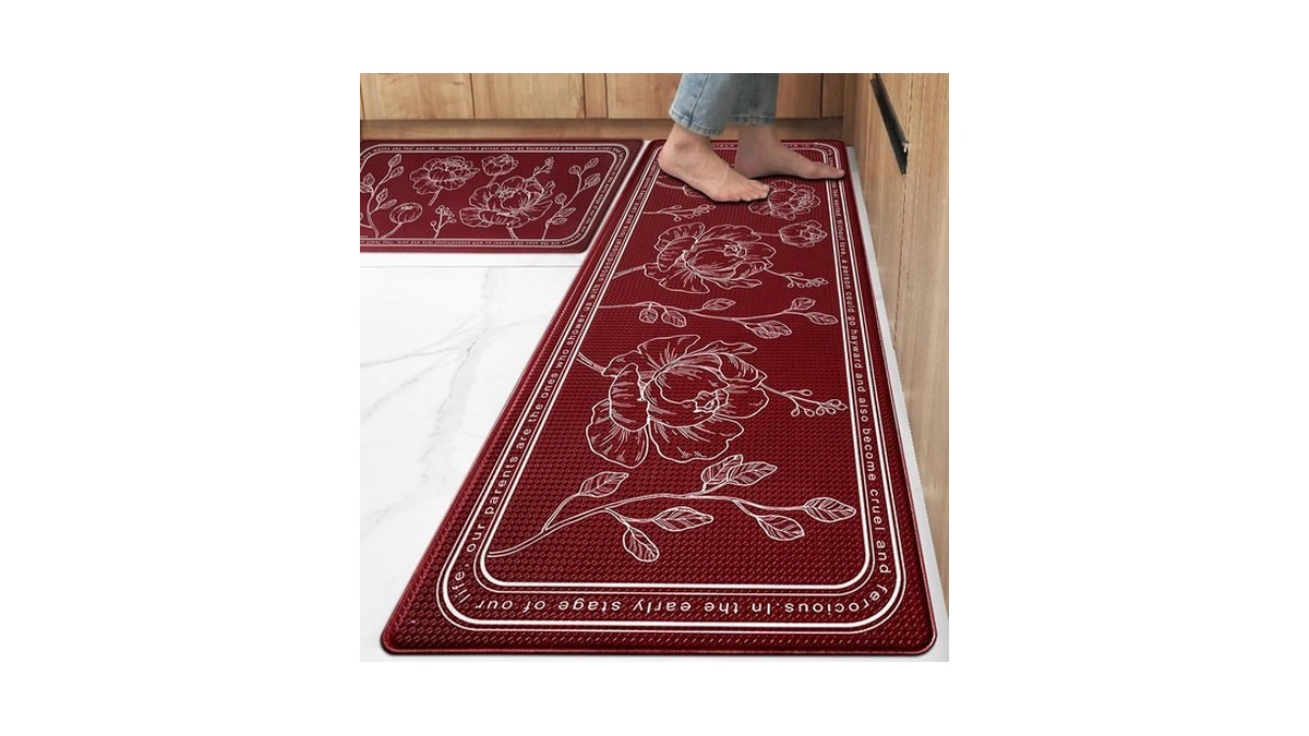 Kitchen Floor Mat Set Of 2, Anti Fatigue Kitchen Mat