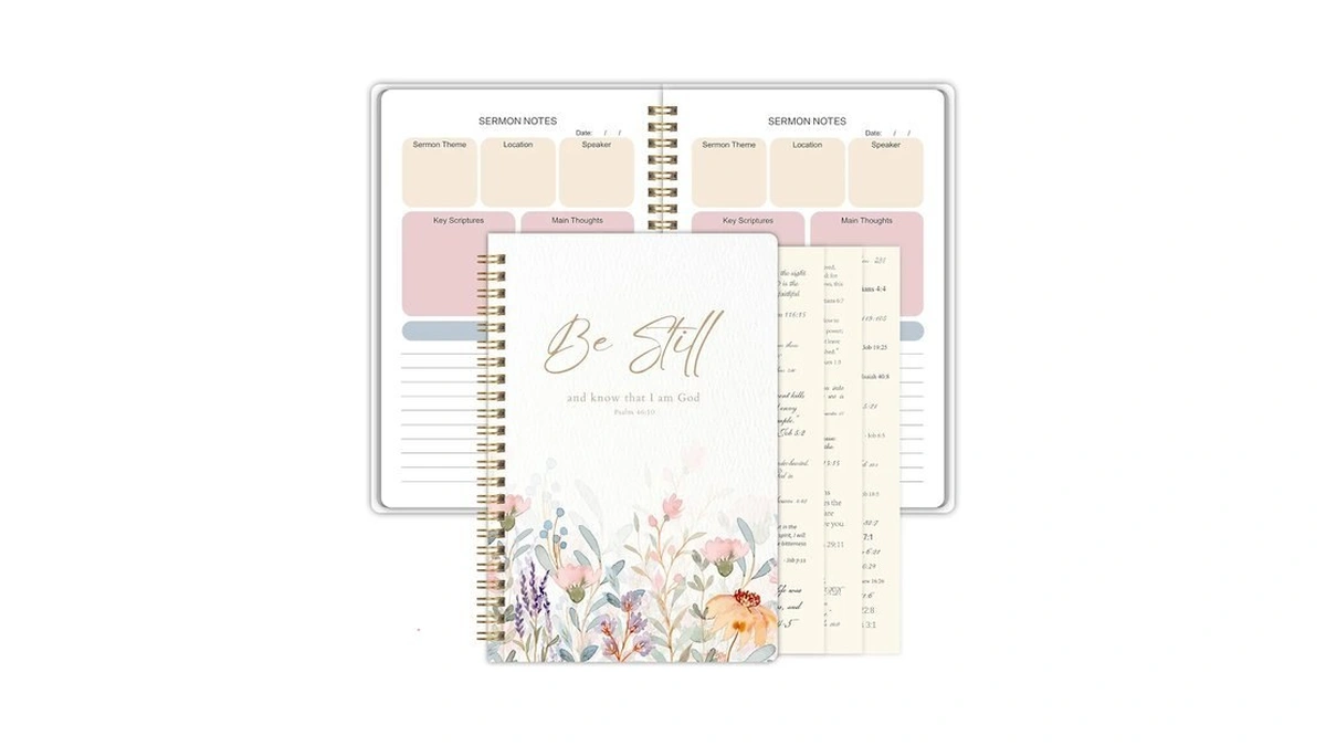 Bible Study Journal, Church Notes,soap Notebook For Women, 5.9"x8.6"