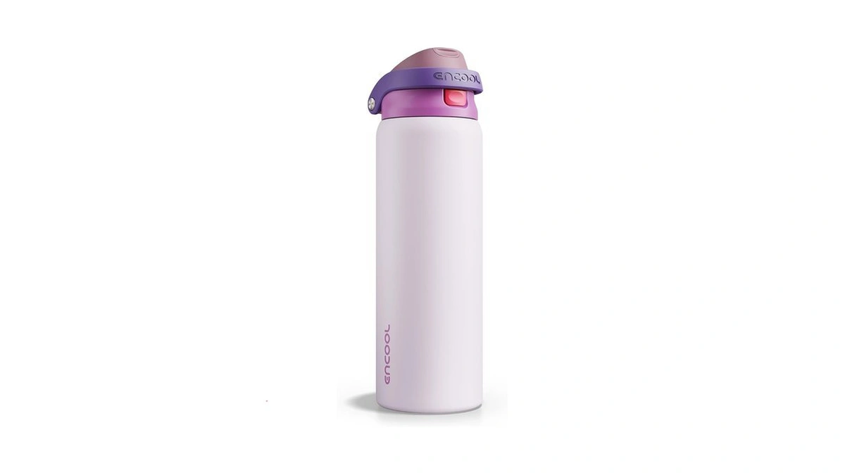Encool Leakproof Insulated Water Bottle With Straw Dual-sip Water Bottle