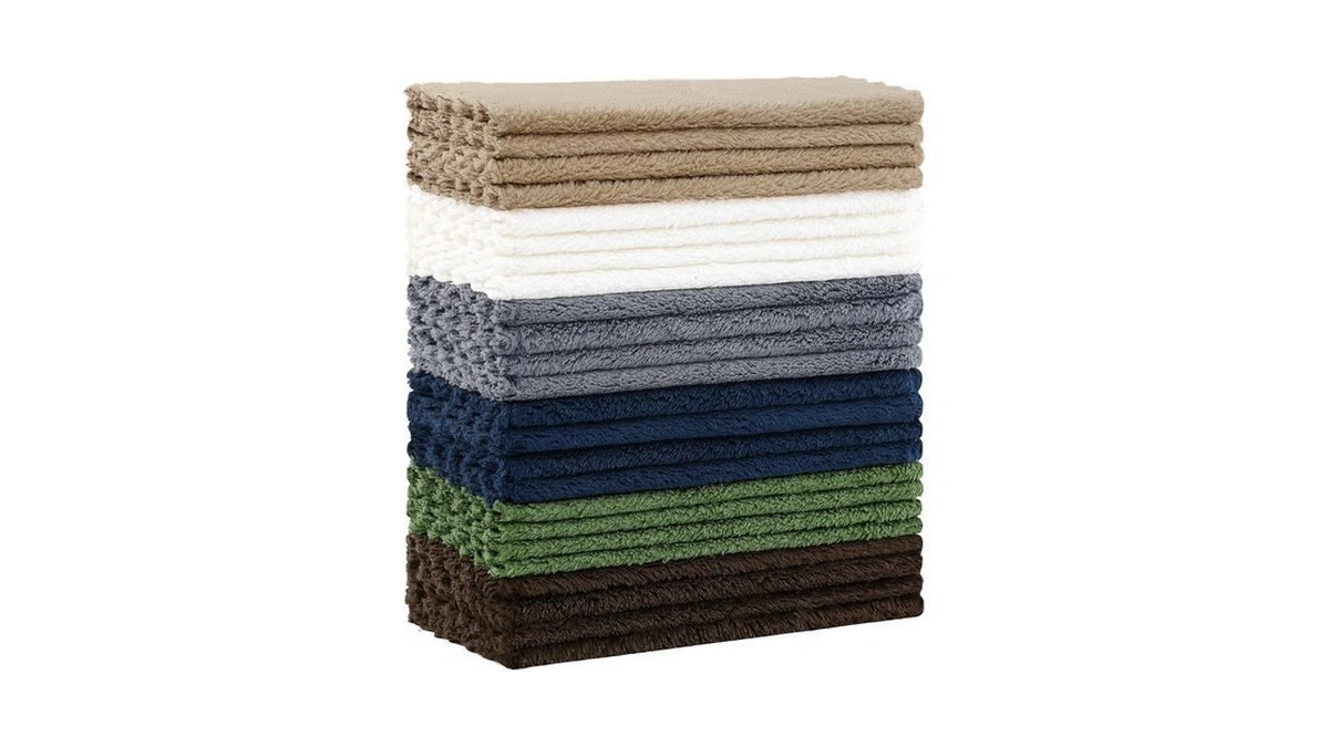 Kitinjoy 24 Pack Kitchen Cloths Dish Towels, 7" X 9"