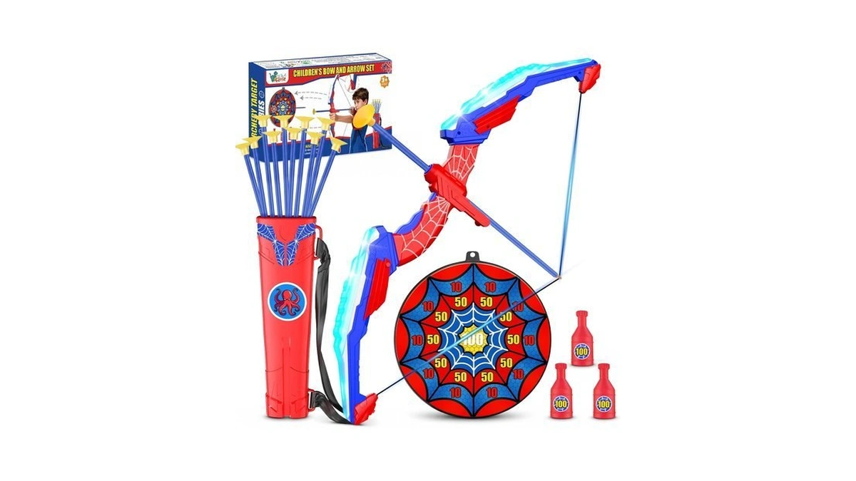 Tigtecgame Bow And Arrow For Kids, Led Light Up Archery