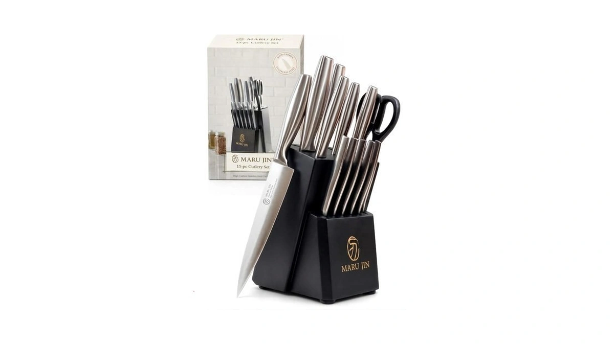 Amazon : Maru Jin Japanese 15 Pcs Kitchen Knife B