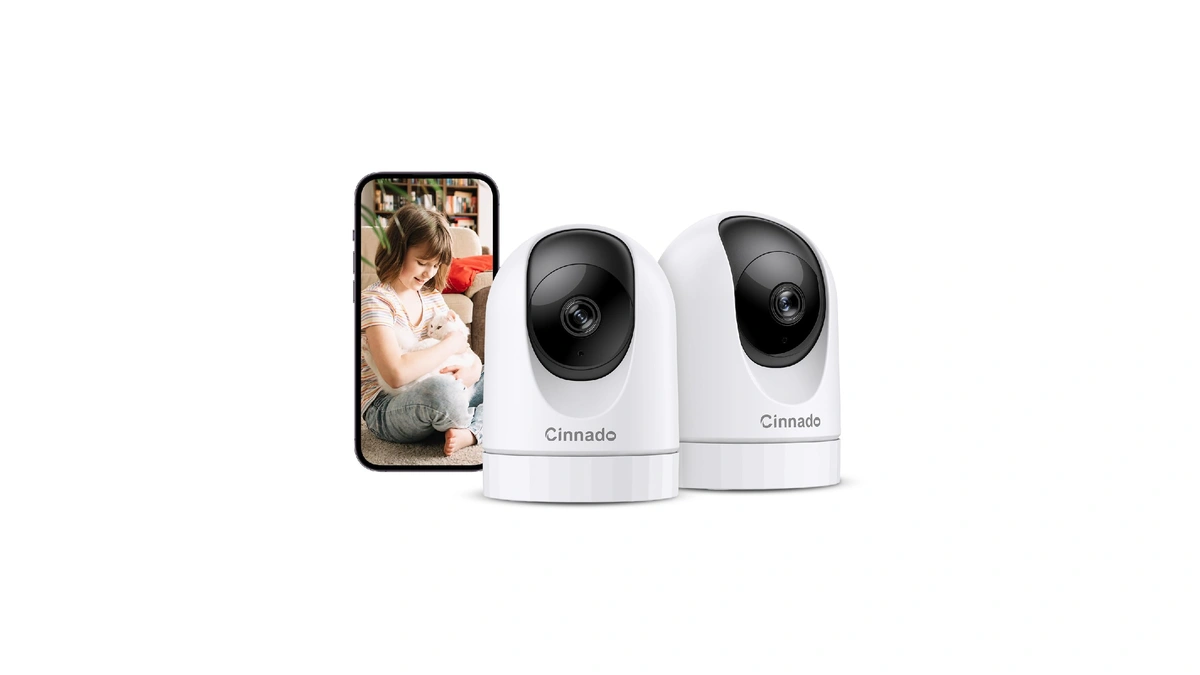 Cinnado 2k Indoor Security Camera With Alert For Pet/cat/nanny, D1