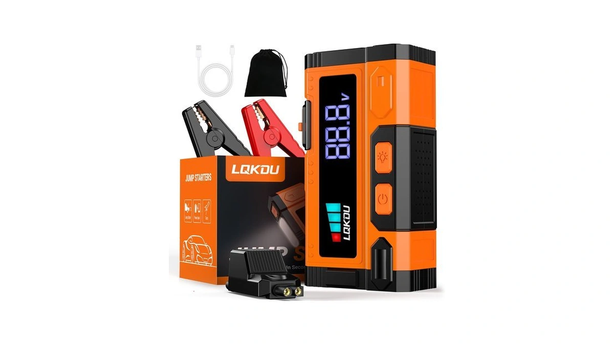 Amazon : 𝟳𝗢%𝟬𝗳𝗳 Car Battery Jump Starter - 5000a