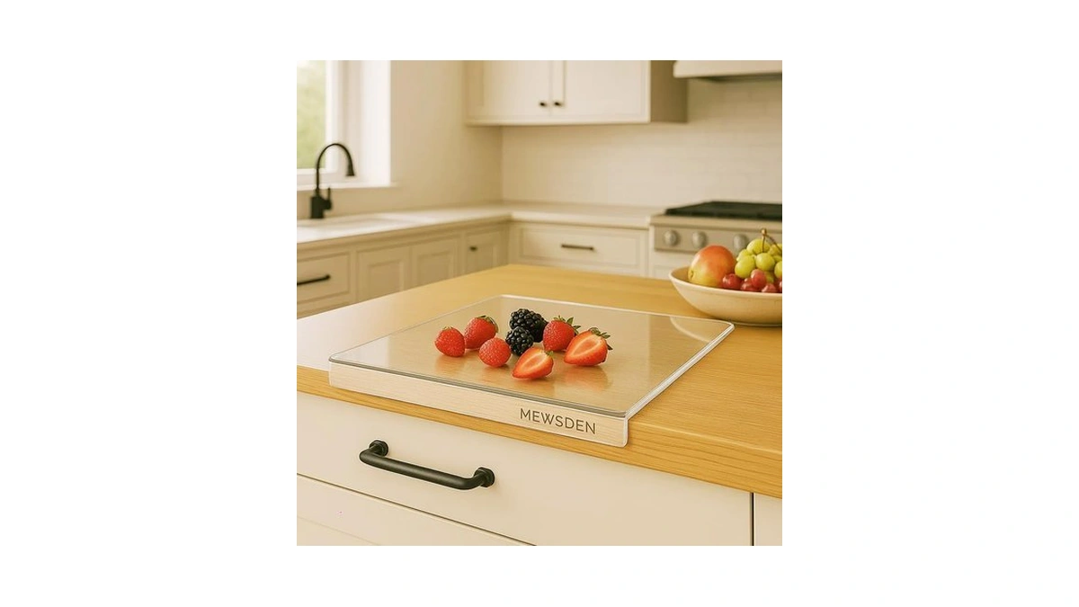 Acrylic Cutting Board With Counter Lip, Clear Cutting Boards For