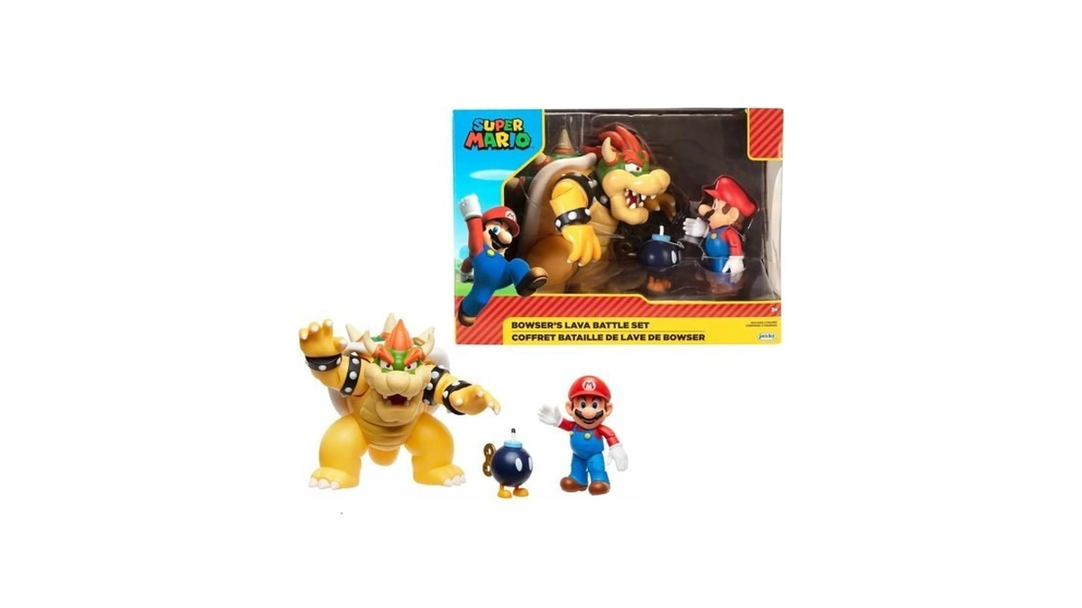 Super Mario World Of Nintendo Bowser Vs Mario Diorama Set