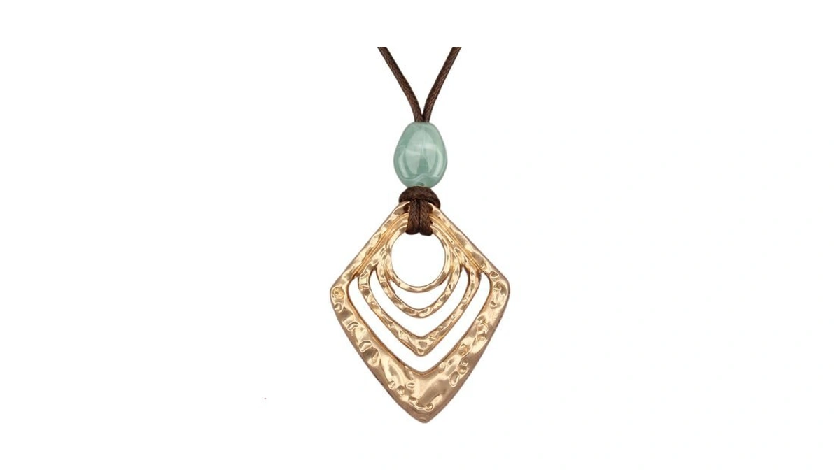 Jeniiahua Bohemian Necklace Women Chunky Hippie Choker Pendant Necklace