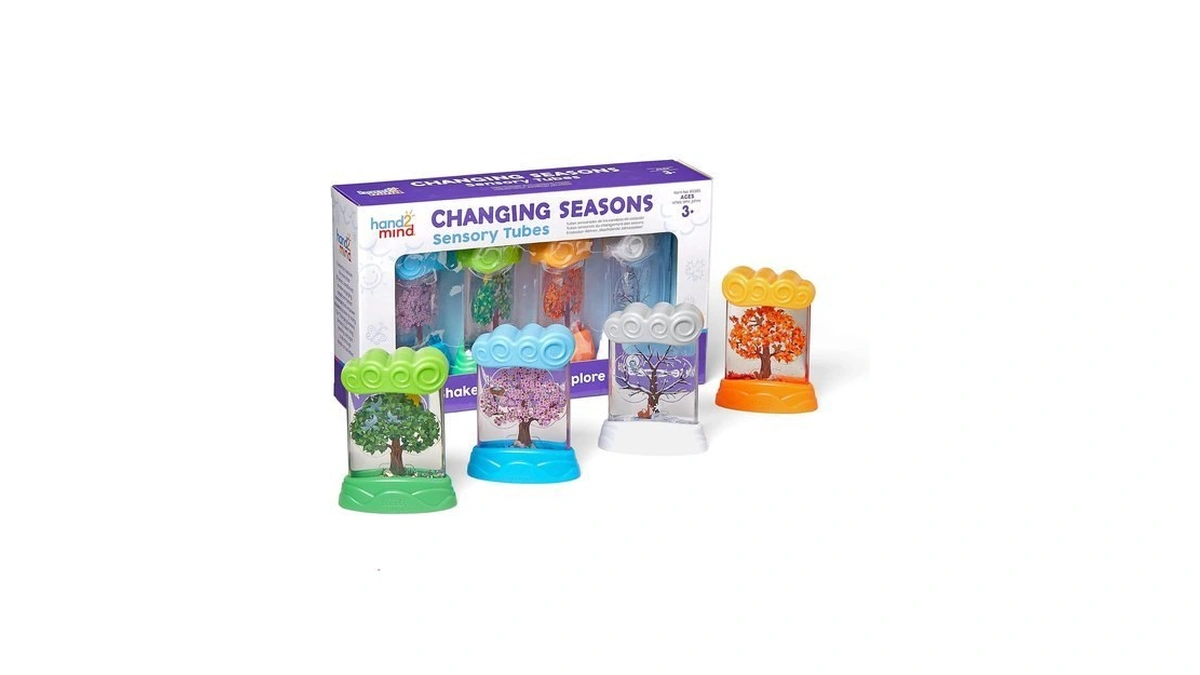Hand2mind Changing Seasons Sensory Tubes, Science Toys, Ages 3+