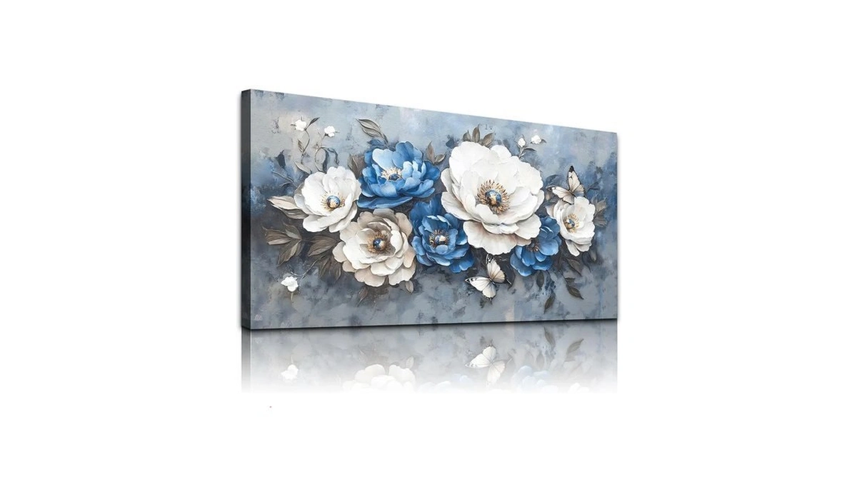Wlwbinting Large Flower Pictures Wall Decor Vintage Floral Wall Art