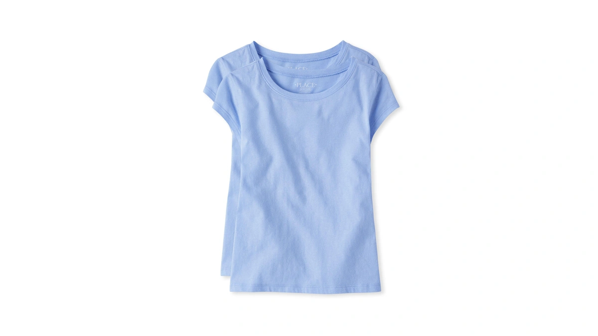 The Children Place Girls Basic Short Sleeve L...