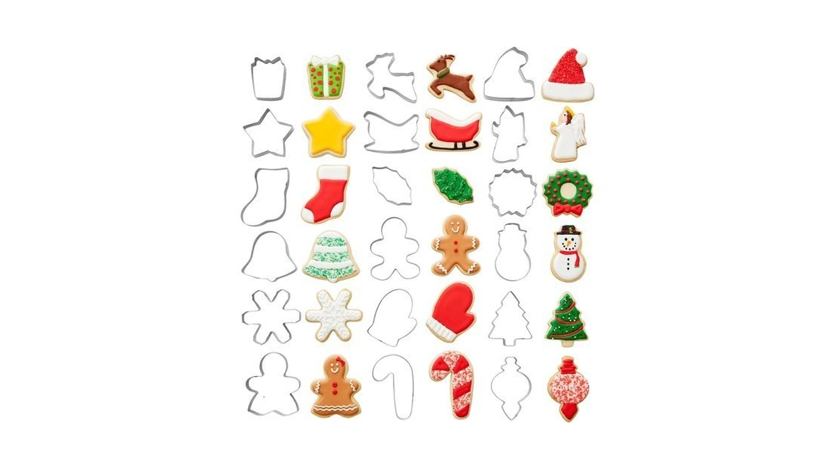 Wilton Christmas Cookie Cutter Set, Holiday Baking & Decorating For