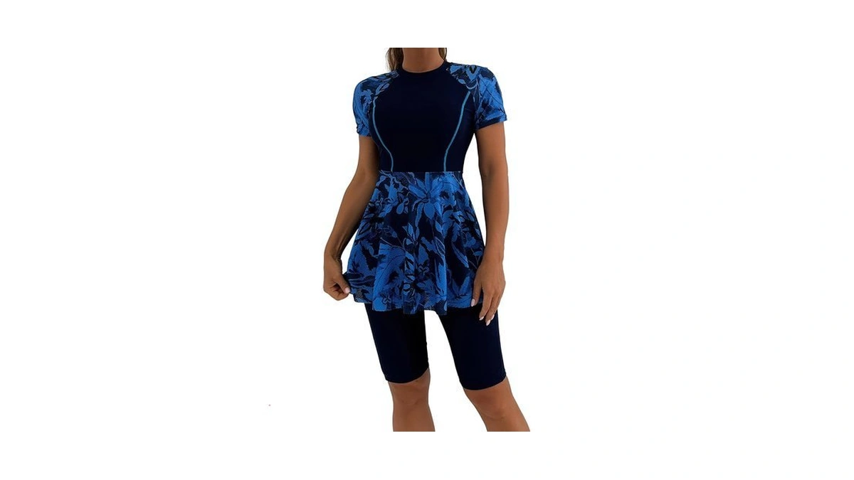 Rash Guard For Women One Piece Short Sleeve Swimsuits Swim