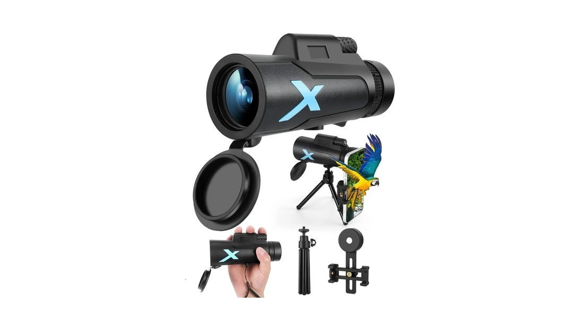 12x50 High Power Hd Monocular Telescope With Phone Adapter &