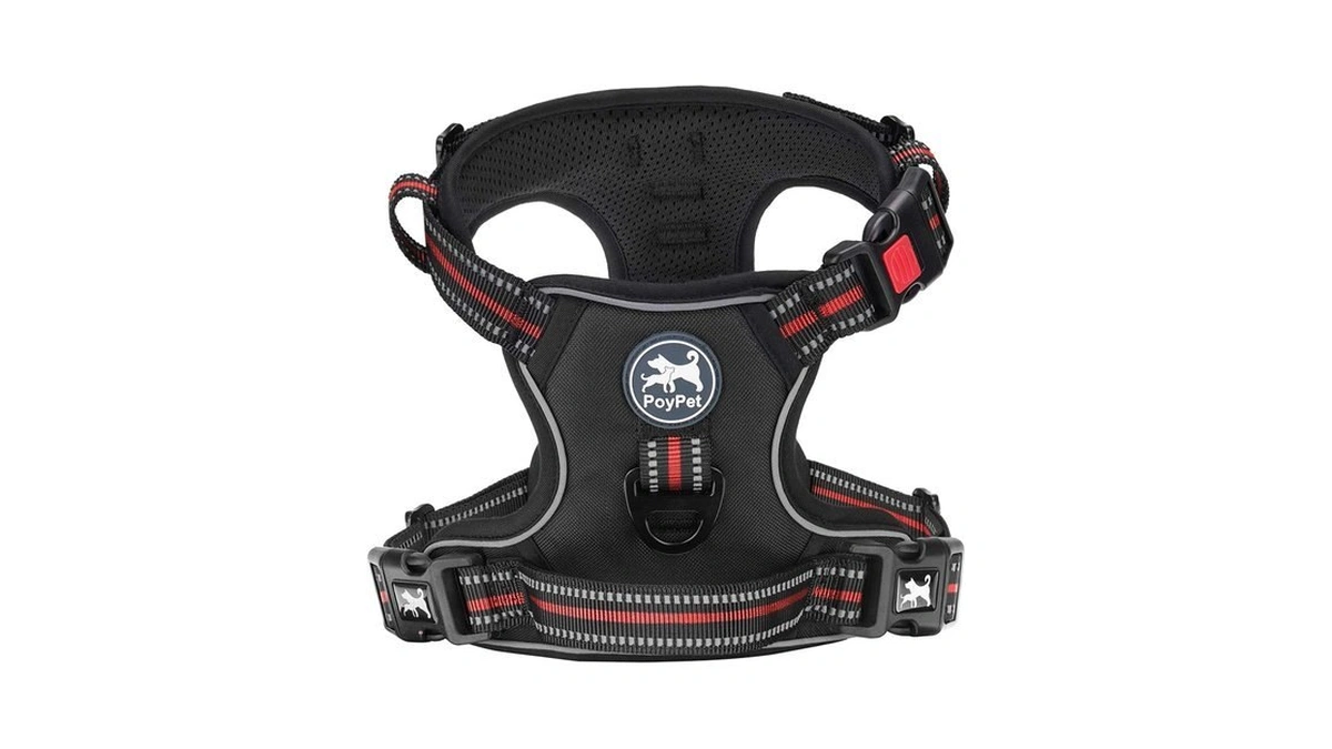 Poypet Dog Harness Medium, No Pull Vest With Front/back Clip