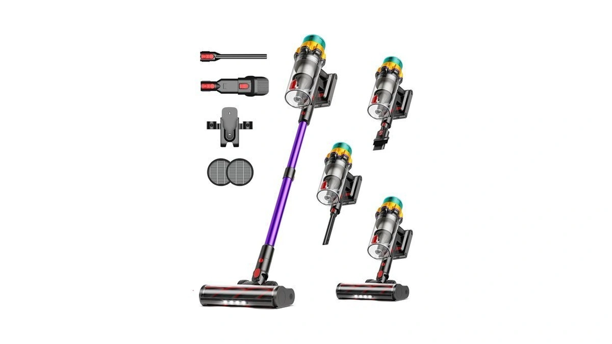 Uotkd Cordless Vacuum Cleaner, Upgraded 650w 60kpa 70mins Xl Dust