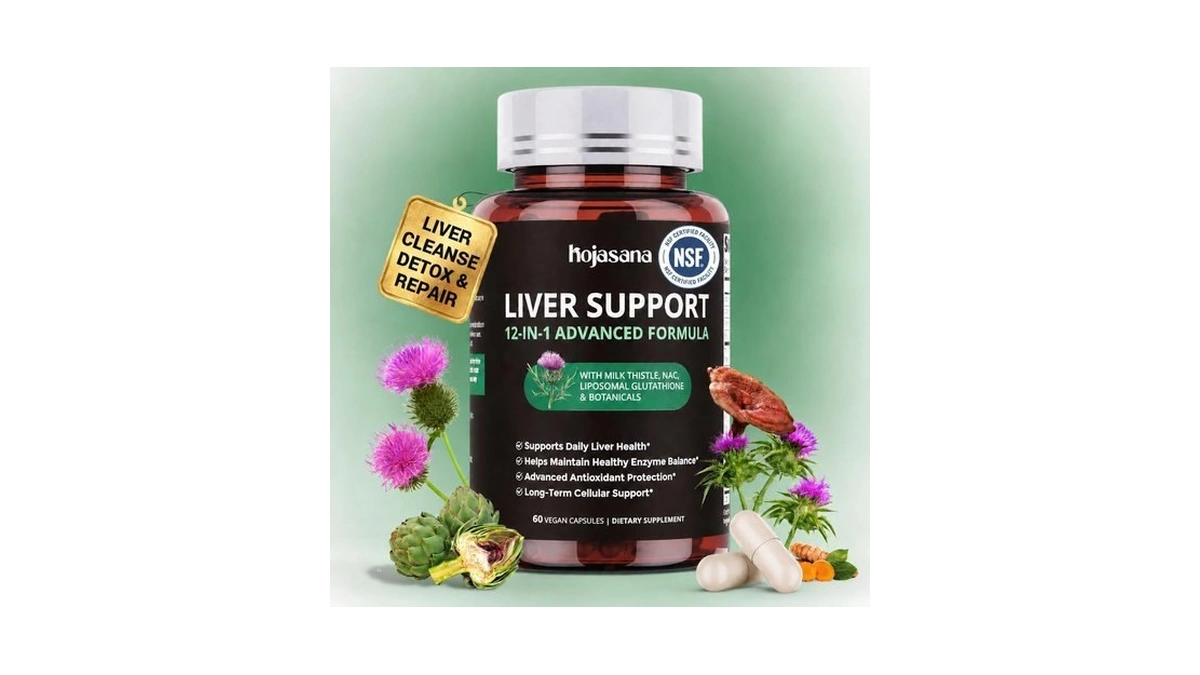 Hojasana Liver Cleanse Detox & Repair Milk Thistle Liver Support