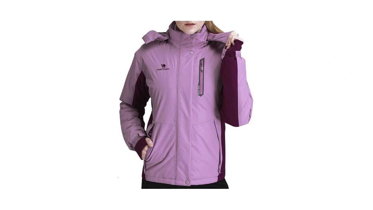 Camel Crown Women’s Mountain Snow Waterproof Ski Jacket Detachable Hood