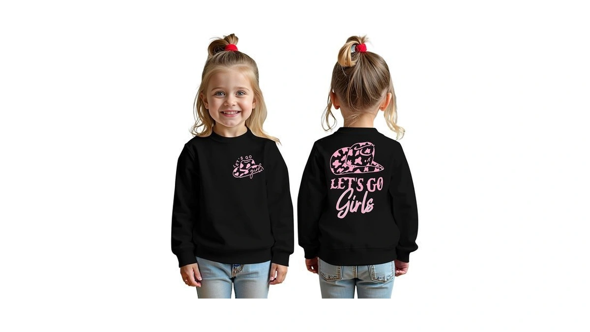 Toddler Baby Girl Sweatshirt Baby Girl Lets Go Girls Cowgirl