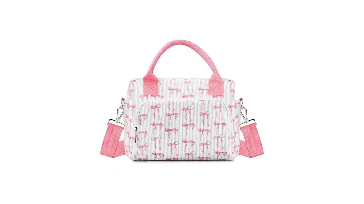 Tesafng Lunch Box For Women Insulated Lunch Bag Cute Corduroy