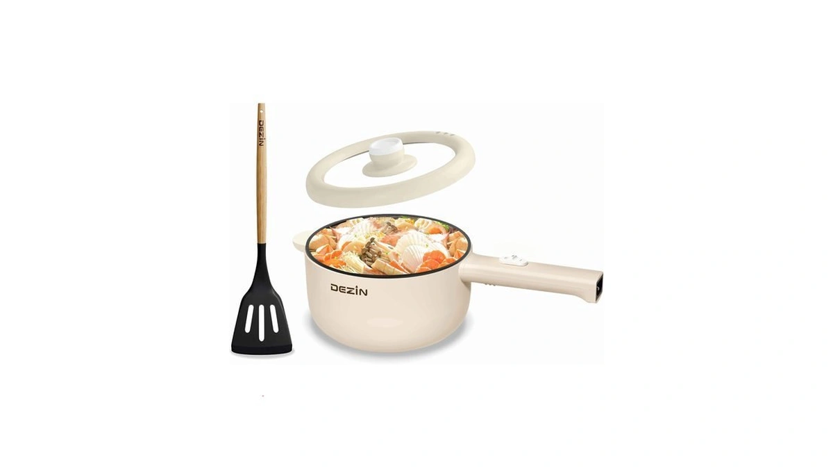 Dezin 2l Hot Pot Electric, Non-stick Electric Pan, 700w Adjustable