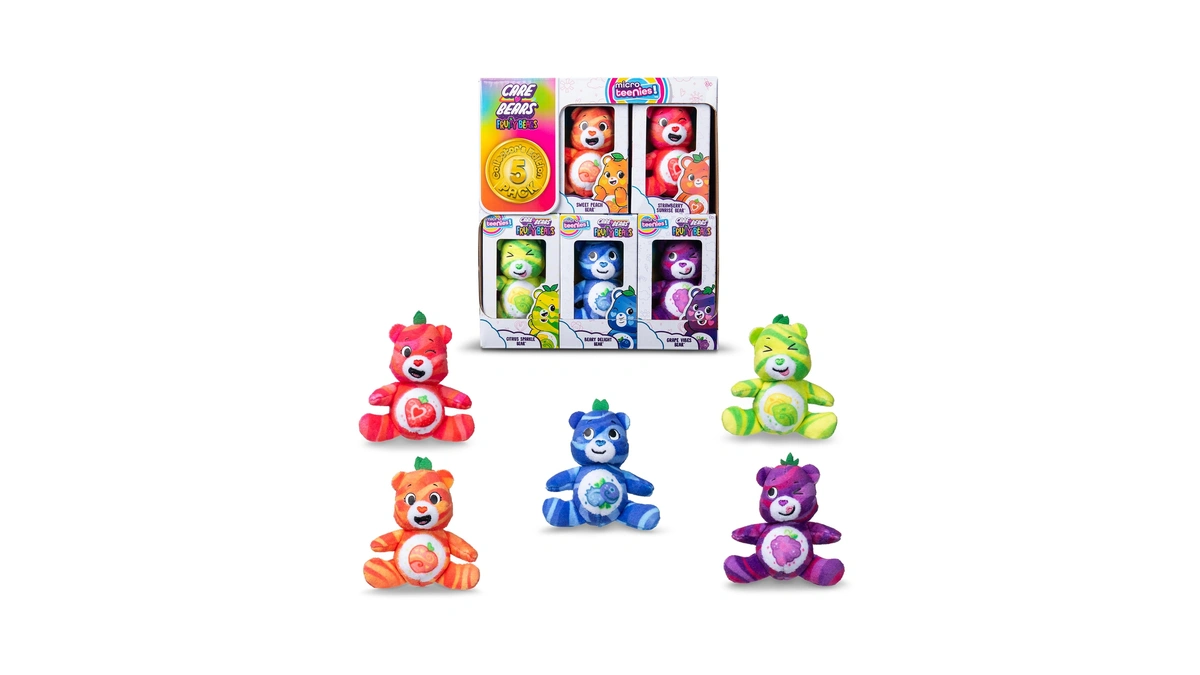Micro Teenies Care Bears Fruit Friends 5-pack