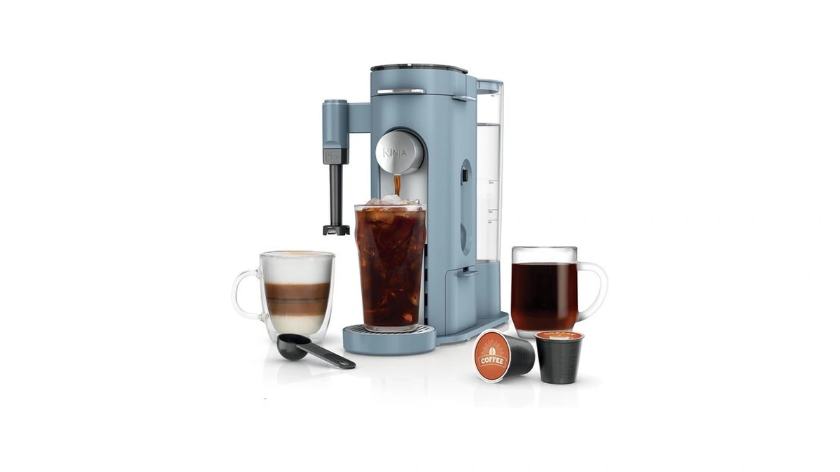 Ninja Pod & Grounds Xl Coffee Maker, K-cup Compatible, Denim