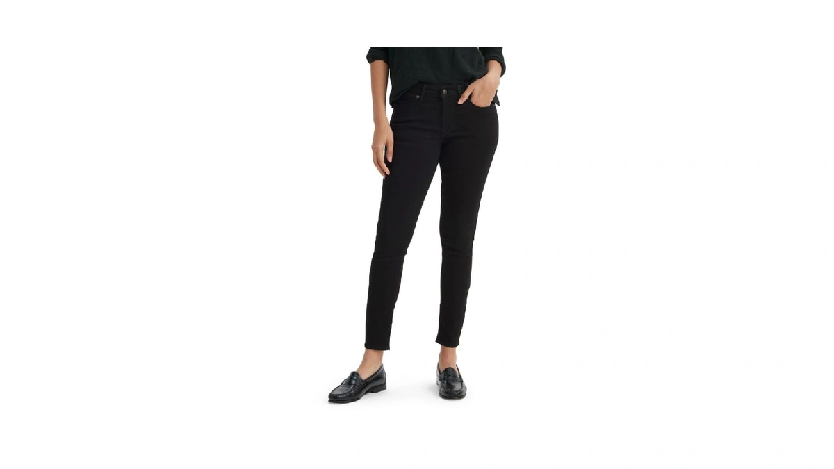 Levi's Women's 711 Skinny Jeans, Soft Black, 26w X 30l