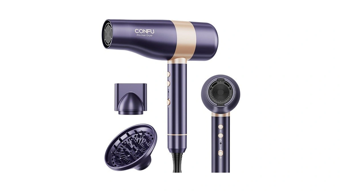 Confu Hair Dryer, Ionic Hair Dryer For Curly Hair With