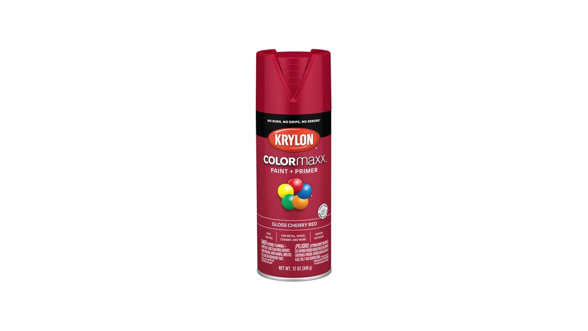 Krylon Colormaxx 12 Oz. Gloss Spray Paint, Cherry Red -