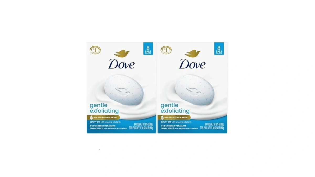 Dove Beauty Bar Soap Gentle Exfoliating,for Soft,smooth Skin,gently Renews Skin