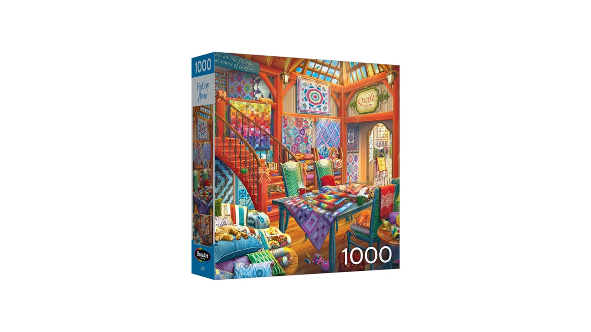 Roseart Hobby Haven Quilt Shop 1000 Piece Jigsaw Puzzle