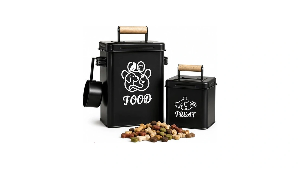 Bopulatrix Airtight Dog Treat Container Set Of 2