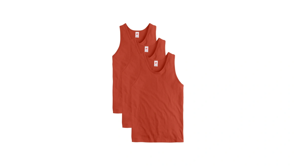 Hanes Men's Essentials Tank Top Pack, Midweight Cotton Tanks, Sleeveless